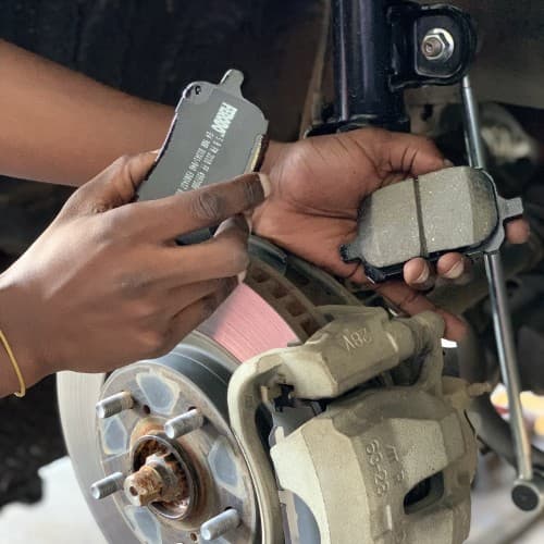 Brake pad fitment